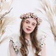 thumbnail image 2 of AVEKI Mujeres Niñas Corona de Flores Nupcial Eucalipto Halo Boda Floral Diadema Foto ShootGSG-002,WZ-365R, 2 of 5