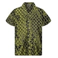 thumbnail image 2 of Camisas hawaianas con estampado 3D de piel de serpiente y animales a la moda para hombre, camisas con solapa y botones multicolor, blusas holgadas de manga corta para la calle, 2 of 5