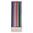 thumbnail image 1 of Velas de cumpleaños Meri Meri Twisted Metallic, 16 unidades, 18 cm, 1 of 2