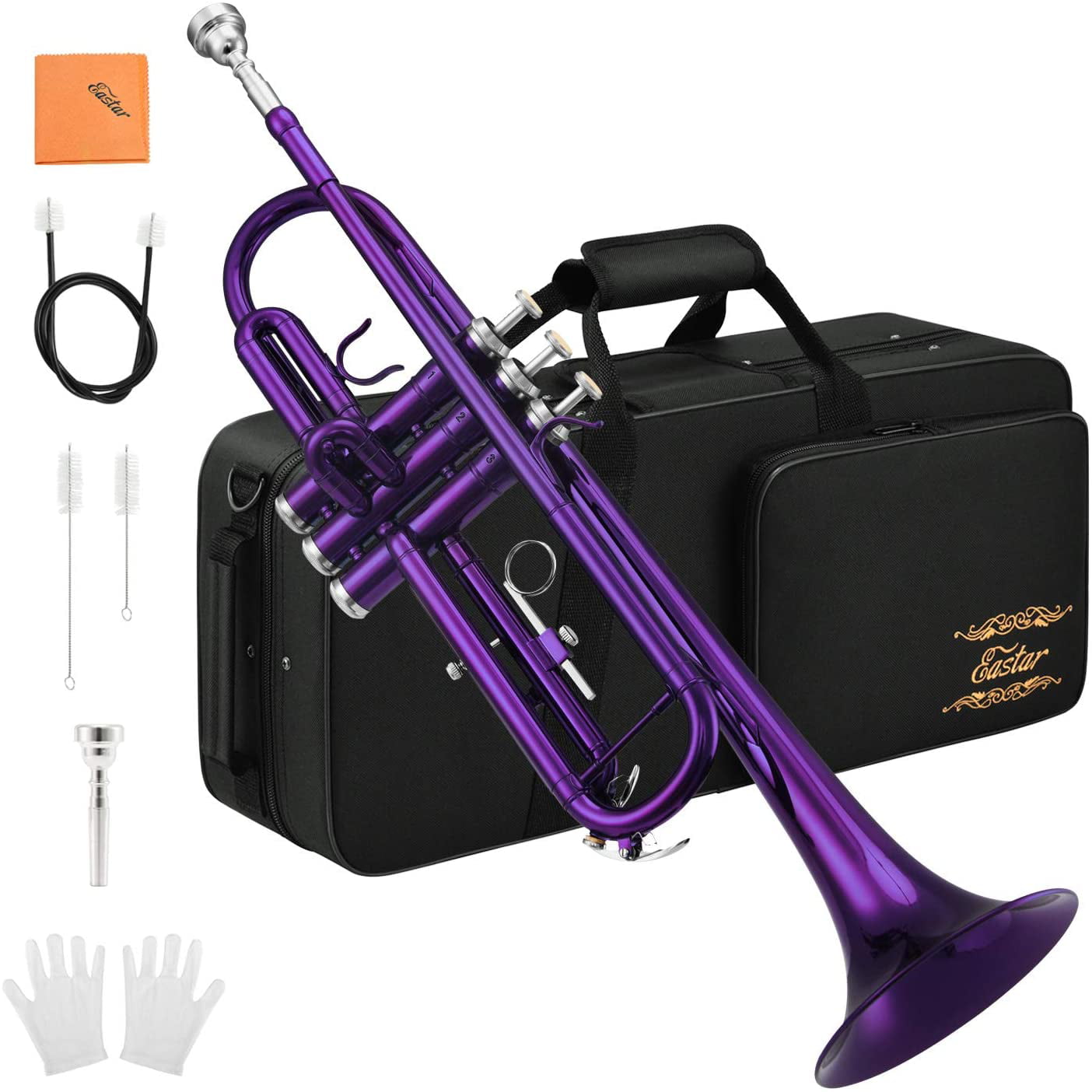 with Cleaning Cloth Trumpet Musical Instrument for Beginner 