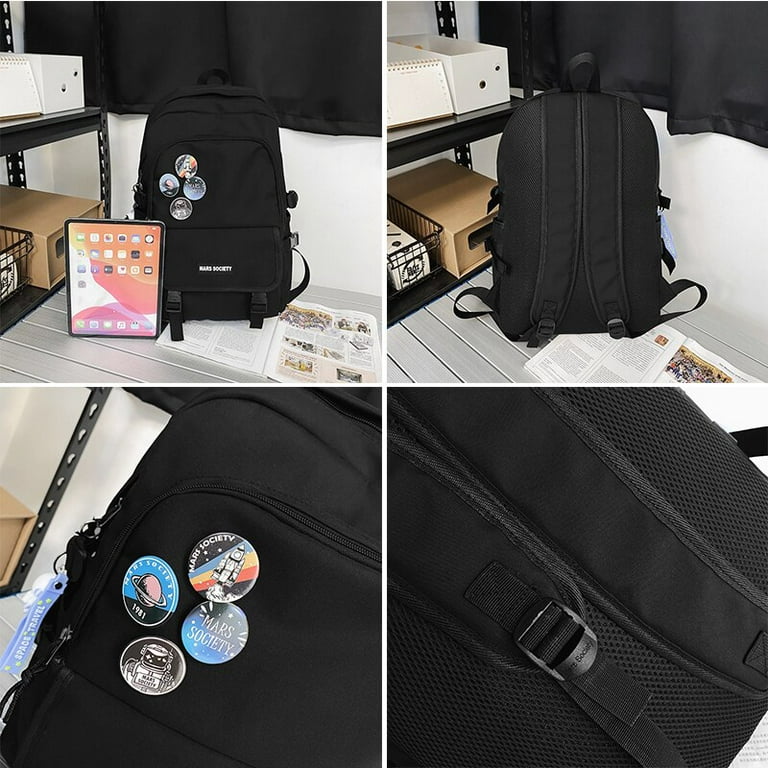 New Casual Waterproof College Backpack Men Designer Book Bag Unisex Students Laptop Backpacks Canvas Student School Bags For Men Walmart