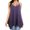 Womens Purple Tank Tops, variant on HAPIMO Women's Summer Tank Tops Casual Swing Tunic Camis Vest Sleeveless Shirts for Girls Solid Color Print Tops Pleat Flowy Camisole V-Neck Blouse Discount Green M