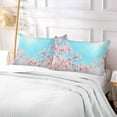 thumbnail image 5 of Pink Cherry Blossoms Pillowcase Queen Size, Super Soft Pillow Shams Covers, Plush Cozy Pillow Cases with Zipper, 20" X 30"（368） Home Decor Gifts, 5 of 6