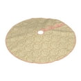 thumbnail image 2 of Bingfone Christmas Tree Skirt Mat Christmas Decoration Interior 36"-Damask Beige Tan Brown, 2 of 8