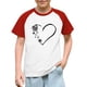 thumbnail image 1 of Blusas y camisas de manga corta con cuello redondo para niños y niñas, blusa de manga corta con estampado de cuello redondo, 1 of 7