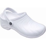 Anywear Zone Women's Healthcare Professional Injected Clog with Backstrap, 5, White
