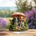 thumbnail image 4 of HaoXun 1PC Dog Pattern Acrylic Ornament - 2D Printed Double Sided Desktop Decoration for Office, Bookshelf, Dining Table, Holiday Home Decor, 4 of 6