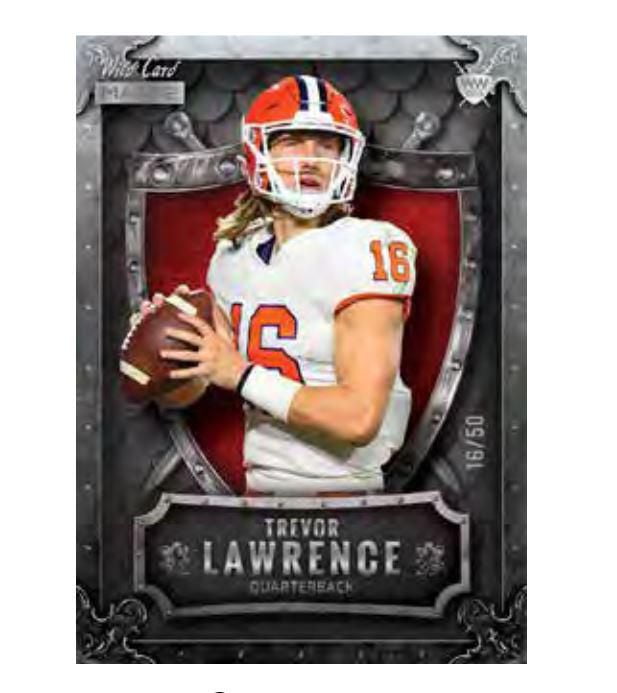 21 WILD CARD DRAFT FOOTBALL MATTE VBX