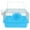 Blue, variant on Raindrops Top-Ranking Material Blue Hamster Cage for Pet Use with Multifunction Design