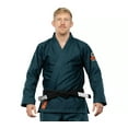 thumbnail image 2 of Fuji Lightweight Brazilian Jiu Jitsu BJJ Gi - Navy Blue w/ Orange (A6), 2 of 12