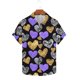 thumbnail image 2 of Blusa y camisa de manga corta con cuello vuelto Camisa de manga corta estampada para hombre Tops casuales con cuello vuelto Camisa Blusa Tops para hombre, 2 of 5