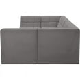 thumbnail image 4 of Meridian Furniture Relax Grey Velvet Modular Sectional, 4 of 9