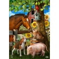 thumbnail image 3 of Briarwood Lane Making Friends Farm Animals Garden Flag, 3 of 4