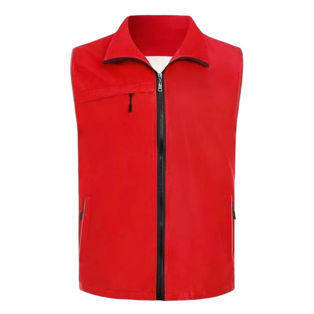 TaTaai Women Collared Vest Jacket Breathable Fishing Hiking Travel Outdoor Lightweight Quick Drying Machine Washable No Fading Sports Casual Daily Wear Top Gift