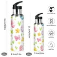 thumbnail image 2 of Yayeee 20oz Insulated Water Bottle Double Wall Stainless Steel with Flip Straw Lid, Colorful Easter Eggs, 2 of 7