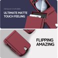 thumbnail image 4 of Compatible Wallet Case for Samsung Galaxy Z Flip 5 5G Case with Card Slot,Full Body Shockproof Cover with Screen Protector Phone Case for Samsung Z Flip 5 Wallet Case with Hinge Protection Wine, 4 of 14
