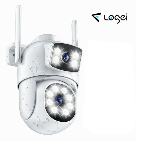 Losei 4K Smart Security Camera, 2.4G&5G Wifi with Night Vision, 1920 * 2160 resolution,  Dual-Screen Display, 2-Way Talk