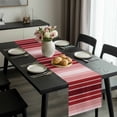 thumbnail image 2 of Red Vertical Striped Table Runner 70 Inches Long, Farmhouse Minimalist Abstract Lines Kitchen Coffee Dining Table Decoration for Home Party Birthday Wedding Home Decor 13x70 Inches, 2 of 8