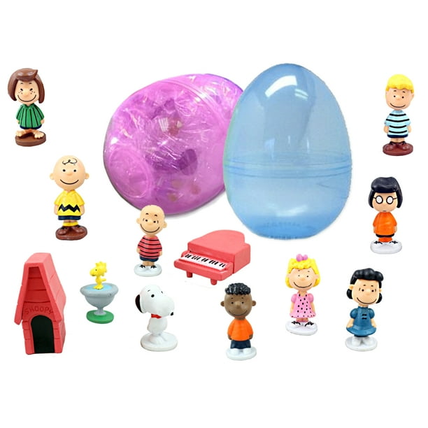 1 Jumbo Peanuts Toy Filled Easter Egg Includes Charlie Brown, Snoopy