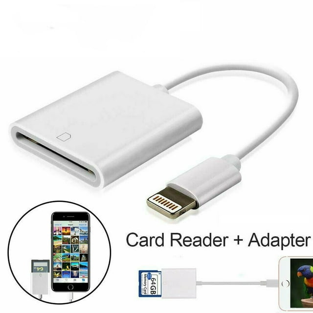 SD Card Reader, Digital Camera Reader Adapter Compatible with iPhone