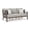Gray and Brown, variant on Bowery Hill Coastal Driftwood Plastic Outdoor Sofa with Cushion