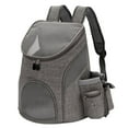 thumbnail image 6 of Pet Dog Cat Carrier Backpack Mesh Cloth Rabbit Kittten Mat Comfortable to Wear Gray L, 6 of 8
