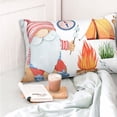 thumbnail image 4 of Pofeuu Gnome Camping Print Polyester Microfiber Plush Pillowcases, Super Soft and Cozy Pillow Case Covers with Envelop Closure（Pillow core not included）-14"x20", 4 of 6