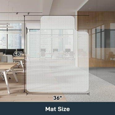 YEERSWAG Office Chair Mat for Carpet Floor 48 x 36 inches, (Chair Not Included)