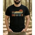thumbnail image 4 of Dad A Base T-Shirt for Men Funny Dad Humor Shirt for Fathers Day Black Shirt Adult Medium, 4 of 5