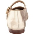 thumbnail image 3 of Sam Edelman Michaela Gold Mary Jane Buckled Ankle Strap Square Toe Flats (Gold Leaf, 9), 3 of 6