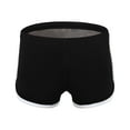 thumbnail image 5 of IWRICH Men's Booty Boxer Short Low Rise Split Side Workout Gym Shorts Black L, 5 of 5