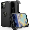 thumbnail image 2 of For iPhone 14 Pro Max /14 Pro/14 Plus/14 Shockproof Heavy Duty Defender Case with Belt Clip, 2 of 10