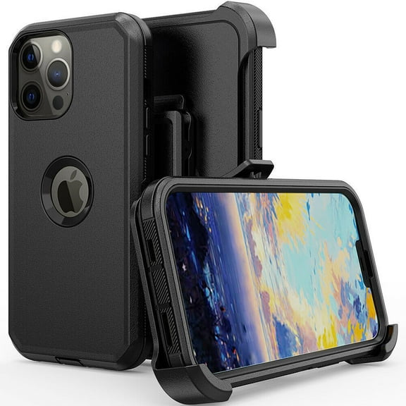 For iPhone 14 Pro Max /14 Pro/14 Plus/14 Shockproof Heavy Duty Defender Case with Belt Clip