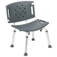 thumbnail image 2 of Flash Furniture HERCULES Series Tool-Free and Quick Assembly, 300 Lb. Capacity, Adjustable Gray Bath & Shower Chair with Extra Large Back, 2 of 17