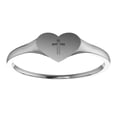 thumbnail image 2 of Auriga Fine Jewelry 14K White Gold Heart and Cross Ring Size 5for Women, 2 of 5