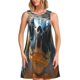 thumbnail image 1 of Easygdp Realistic Cute Sea Turtle para Vestido Transpirable de Mujer, Vestido Suelto de Manga Corta con Pliegues y Bolsillos para el Verano, 1 of 7