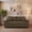 Coffee + Wood+Fabric + Foam, variant on 69-inch two-seater Sofa with Textured Fabric, Comfortable Upholstered Couch with 2 Throw Pillows and Sturdy Plastic Legs for Living Room, Apartment, Office, Coffee