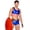 Blue/Red/Brown, variant on Hunky American Hero Men's Cosplay Costume