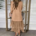 thumbnail image 4 of CIENVNSTG Women's Casual Dresses Short Sleeved Classic Breathable Beach Dress Flowy Eye-Catching Holiday Dress for Women, 4 of 4