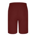 thumbnail image 4 of snilers Mens Shorts Summer Beach Outfit Drawstring Elastic Waist Solid Color Breathable Shorts Lightweight Quick Dry Trendy Shorts, 4 of 5