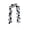 Black E, variant on Halloween Artificial Black Rose Garland Faux Rose Leaves Vine Decoration 78.74in 1 Pack