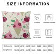 thumbnail image 5 of Leisuo Cherry Cones Pillow Covers Summer Time Pillowcase Throw Pillow Covers Decorative Square Pillow Cases Standard Size for Home Couch Sofa Bed Pillow Protector, 5 of 5