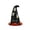 B, variant on MInHoues Black Witch Hat Ceramic Light Figurine with Ghost Hollow Cutouts & Black Bow, Glowing Witch Hat Tabletop Decor, Cute Spooky Halloween Mantel Shelf Home Ornament