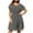 Black, variant on IROINNID Plus Size Dresses For Women Comfy Summer Round-Neck Print Casual Short Sleeve Loose Dress Cheap