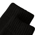 thumbnail image 5 of Women's Fleece Lined Wool Mid Calf Socks, 1 Pair Thermal Crew Socks for Cold Weather, Cushioned Thick Winter Socks for Everyday Wear and Comfort - Black, 5 of 7
