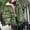 Army Green-04, variant on LIBRCLO Jackets for Women Winter Thick Long Sleeve Fashion Puffer Jackets with Hood Comfort Long Zipper Outdoor Solid Color Round Neck Jackets with Pockets