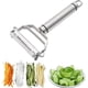 thumbnail image 1 of Pelador de verduras Pelador de patatas manual de doble filo de acero inoxidable para pelar frutas y verduras, 1 of 5