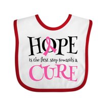 Inktastic Breast Cancer Hope Quote Girls Baby Bib