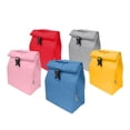 thumbnail image 1 of Paquete 50 piezas Lonchera con interior metalizado enrollable gris 22 x 26.5 x 13, 1 of 5