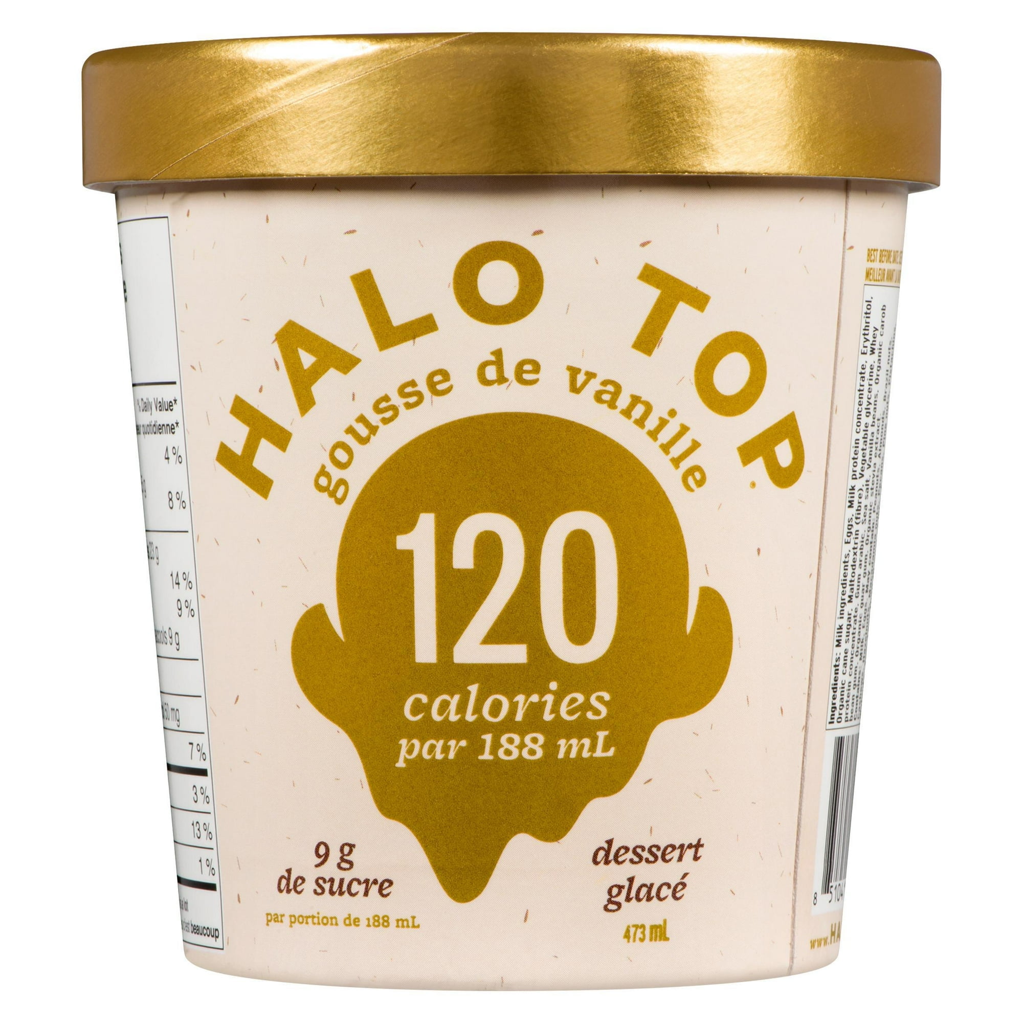 Halo Top Vanilla Bean Frozen Dessert